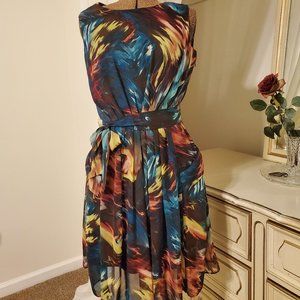 RONNI NICOLE Colorful Printed Dance Dress